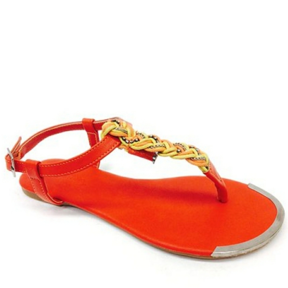 Orange Collage Sandal